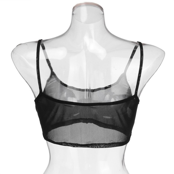 BUNDLE & SAVE✨📦Black Mesh Crop Tank Top - Picture 7 of 8